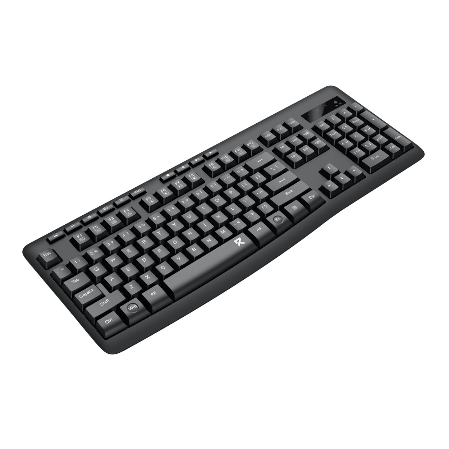Redragon BK-7367 Full-Size Ergonomic Wireless Membrane Office Keyboard Black image 2
