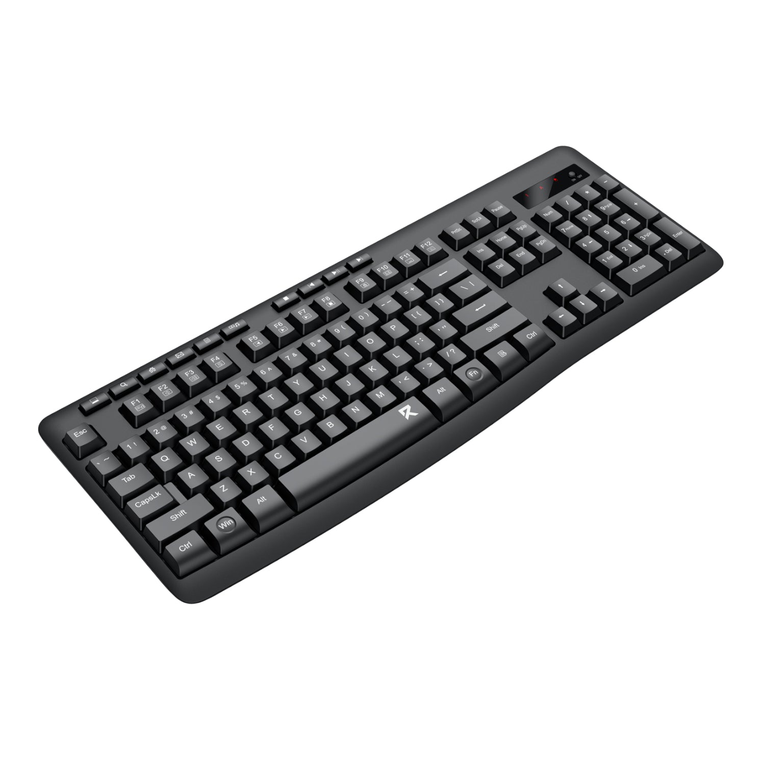 Redragon BK-7367 Full-Size Ergonomic Wireless Membrane Office Keyboard Black image 2