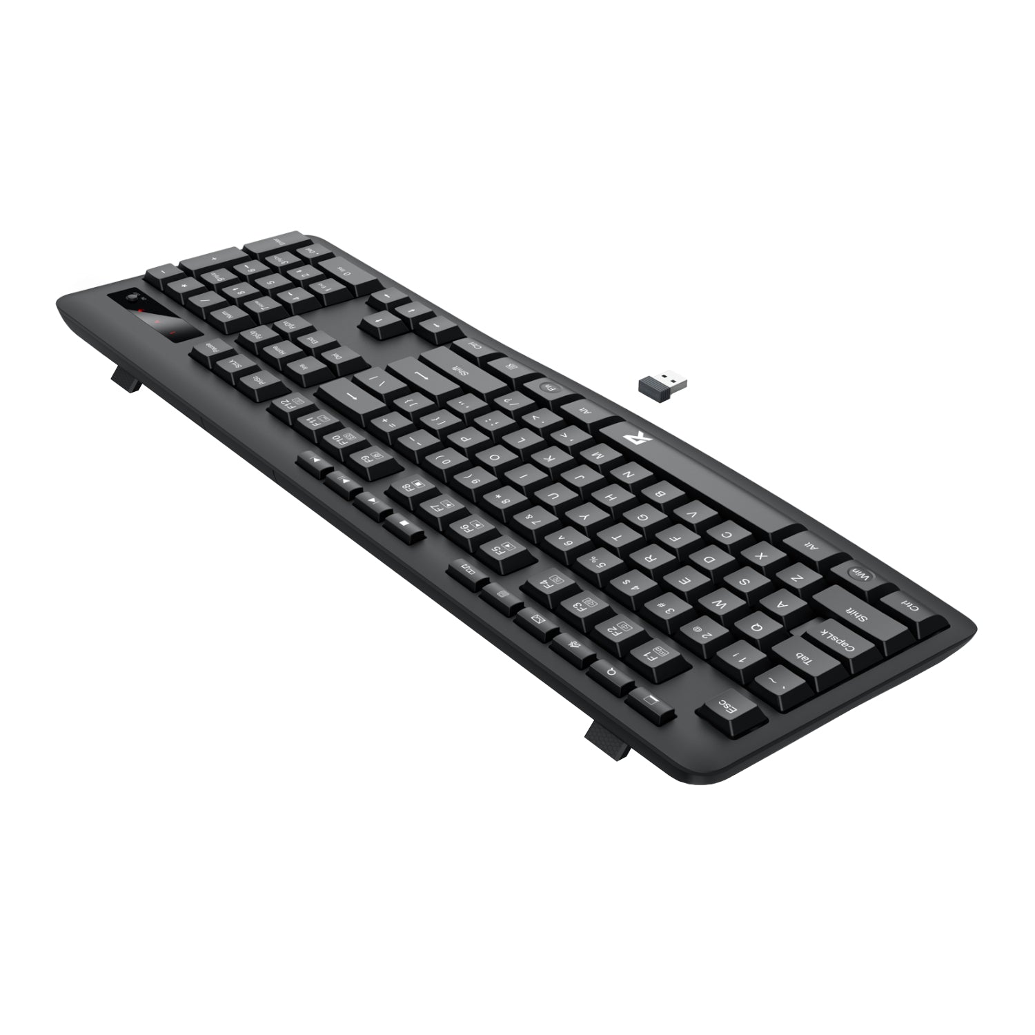 Redragon BK-7367 Full-Size Ergonomic Wireless Membrane Office Keyboard Black image 4