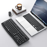 Redragon BK-7367 Full-Size Ergonomic Wireless Membrane Office Keyboard Black image 5