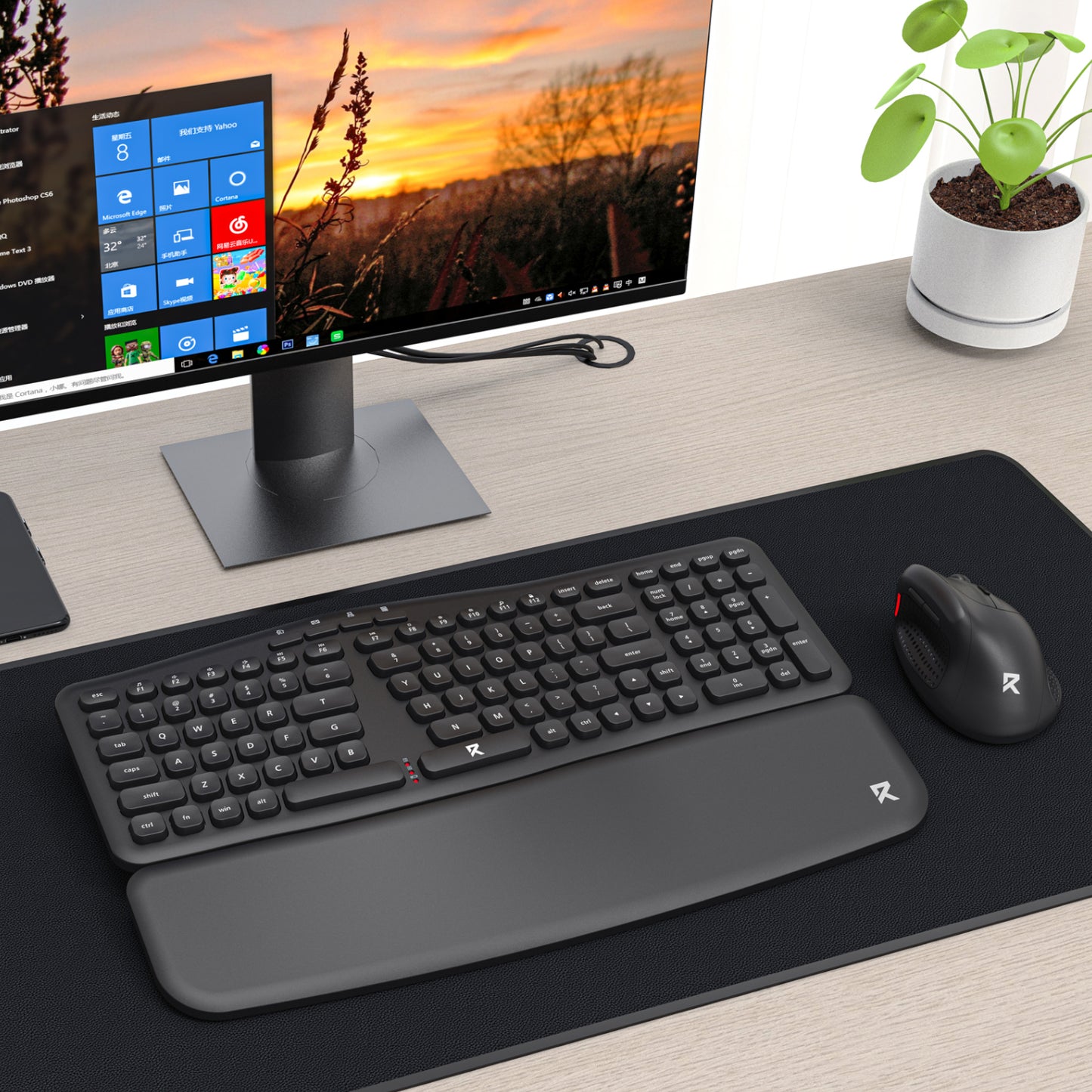 Redragon BS7161 2.4G Wireless Keyboard And Mouse Combo Black image 4