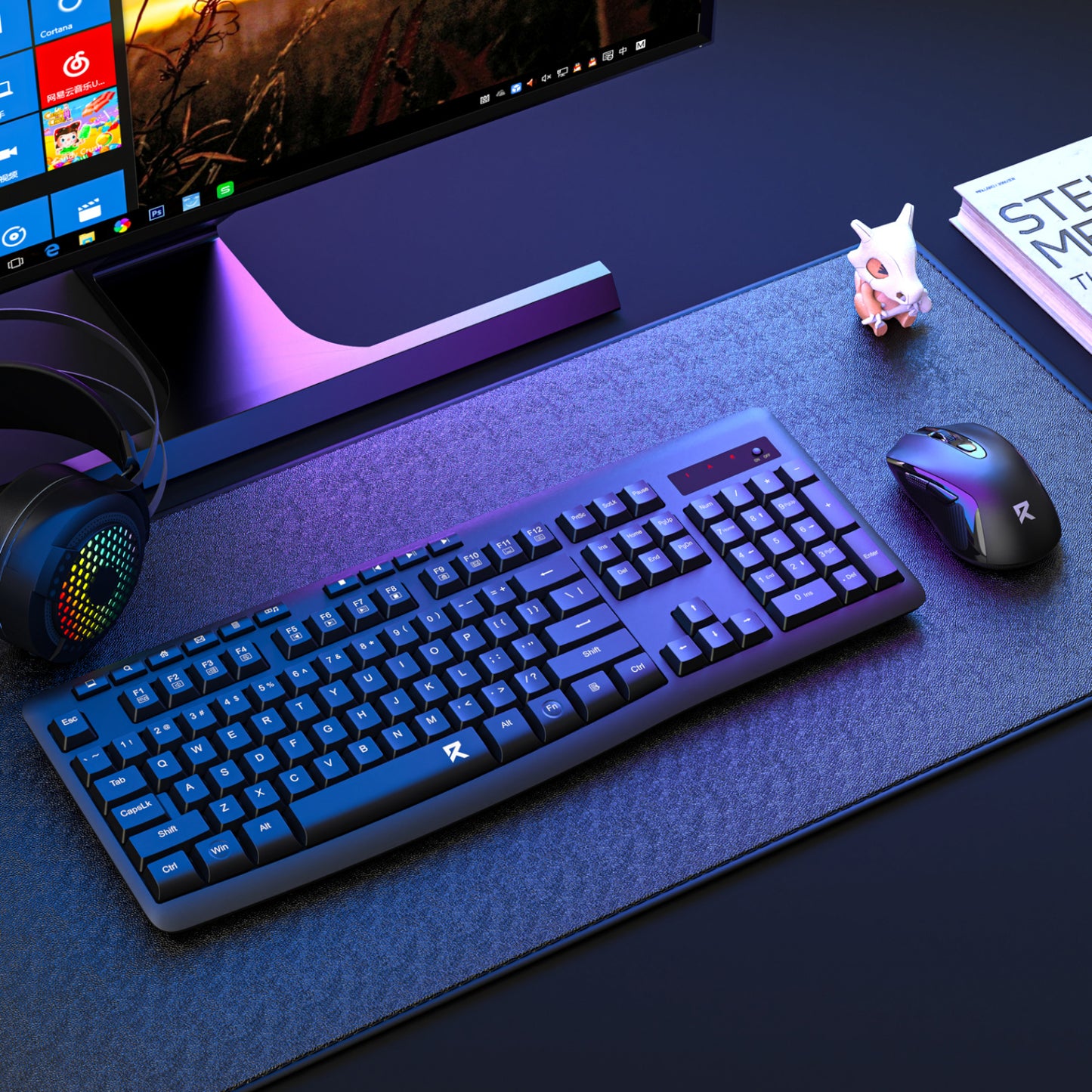 Redragon BS-7367-A Wireless Keyboard And Mouse Combo Black image 5