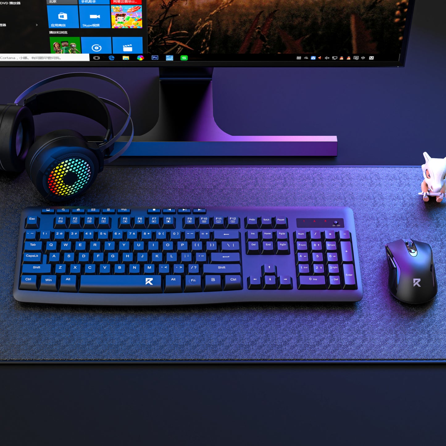 Redragon BS-7367-A Wireless Keyboard And Mouse Combo Black image 6