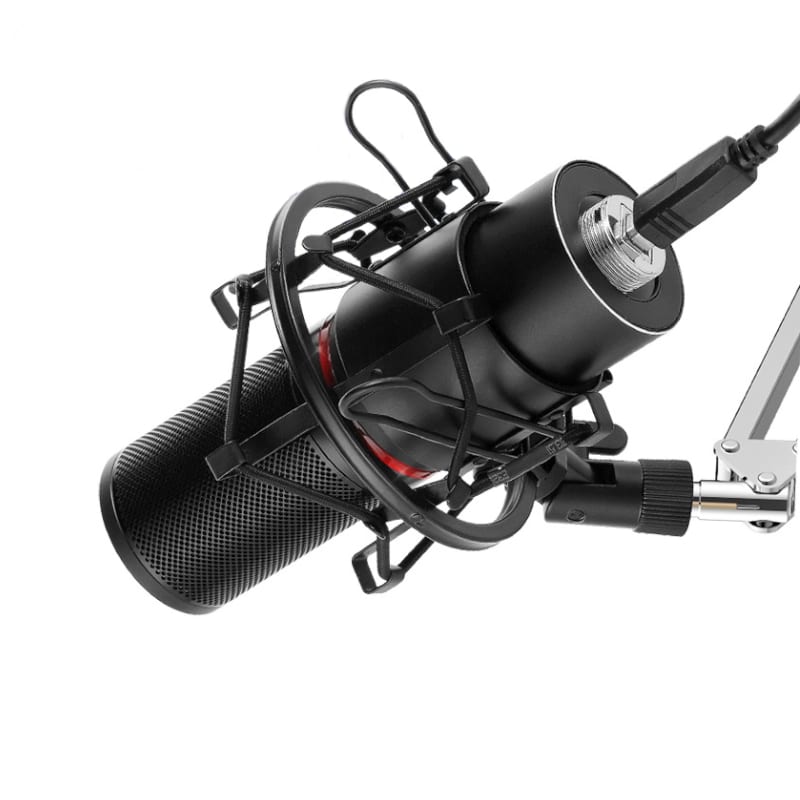Redragon Blazar Cardioid USB Gaming Mic And Tripod Black image 3