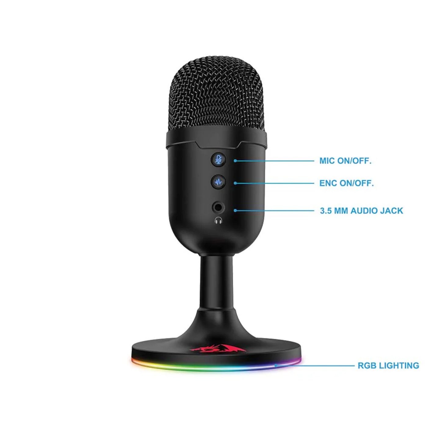 Redragon GM303 Pulsar Gaming Stream Microphone Black image 5