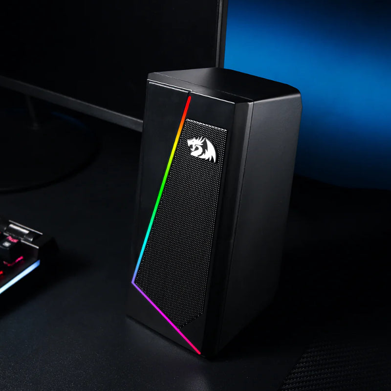 Redragon 2.0 Satellite Speaker Anvil 2 X 3W RGB Usb|aux Gaming Speaker Black image 5