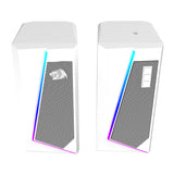 Redragon GS20W Anvil 3W 2.0 RGB Stereo Desktop PC Speakers White image 4