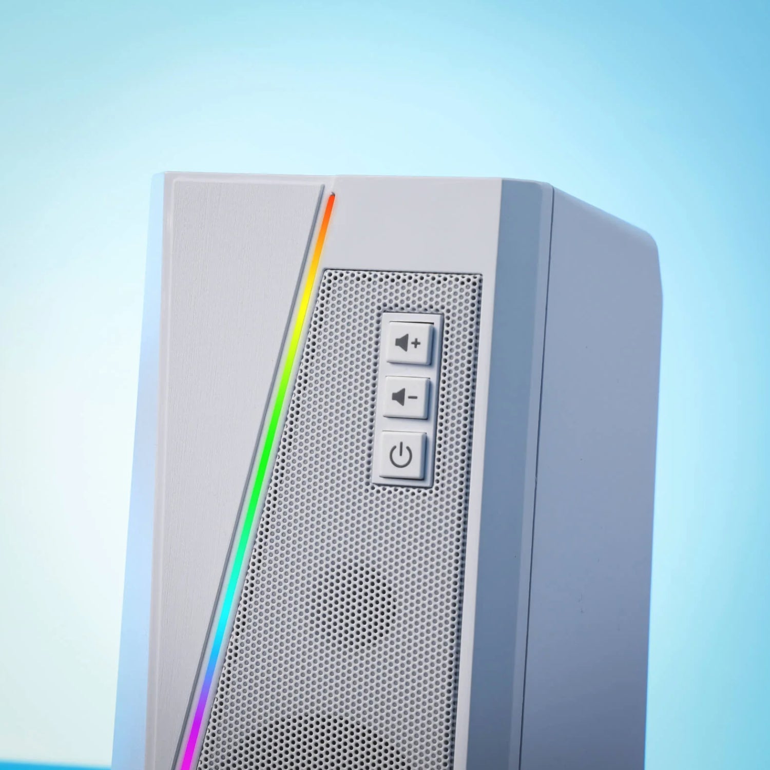 Redragon GS20W Anvil 3W 2.0 RGB Stereo Desktop PC Speakers White image 6
