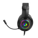 Redragon Over-Ear Hylas Aux (mic And Headset)|usb (power Only) RGB Gaming Headset Black image 4