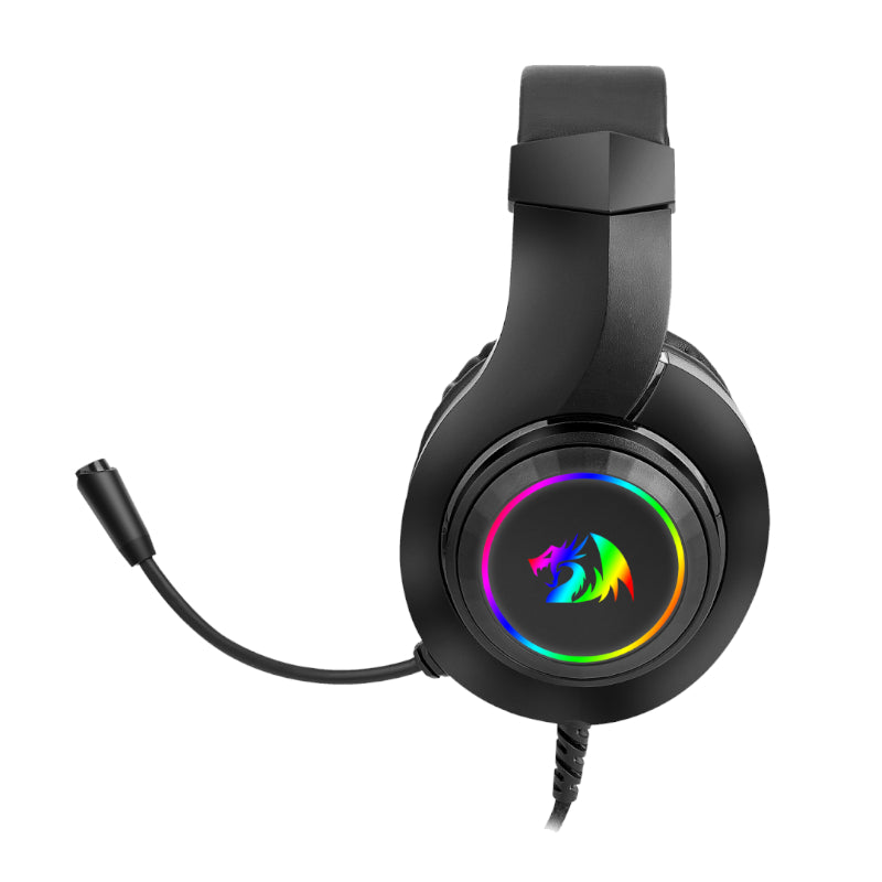 Redragon Over-Ear Hylas Aux (mic And Headset)|usb (power Only) RGB Gaming Headset Black image 4