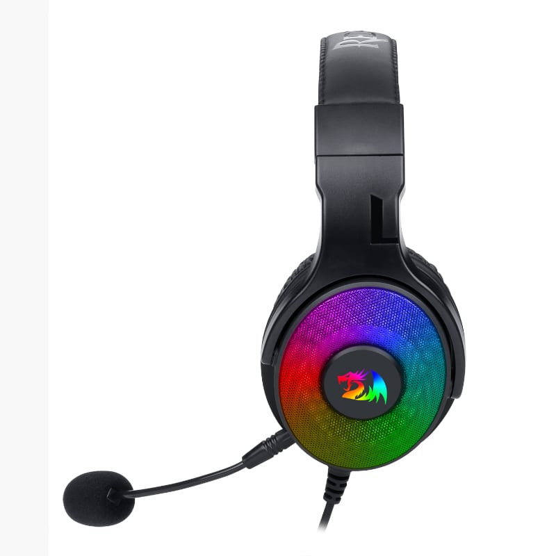Redragon Over-Ear Pandora USB (power Only)|aux (mic And Headset) RGB Gaming Headset Black image 2