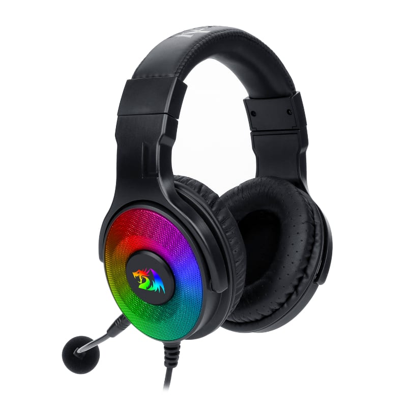 Redragon Over-Ear Pandora USB (power Only)|aux (mic And Headset) RGB Gaming Headset Black image 3
