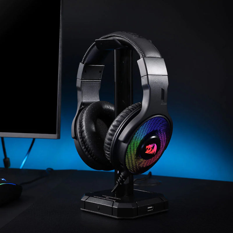 Redragon Over-Ear Pandora USB (power Only)|aux (mic And Headset) RGB Gaming Headset Black image 4