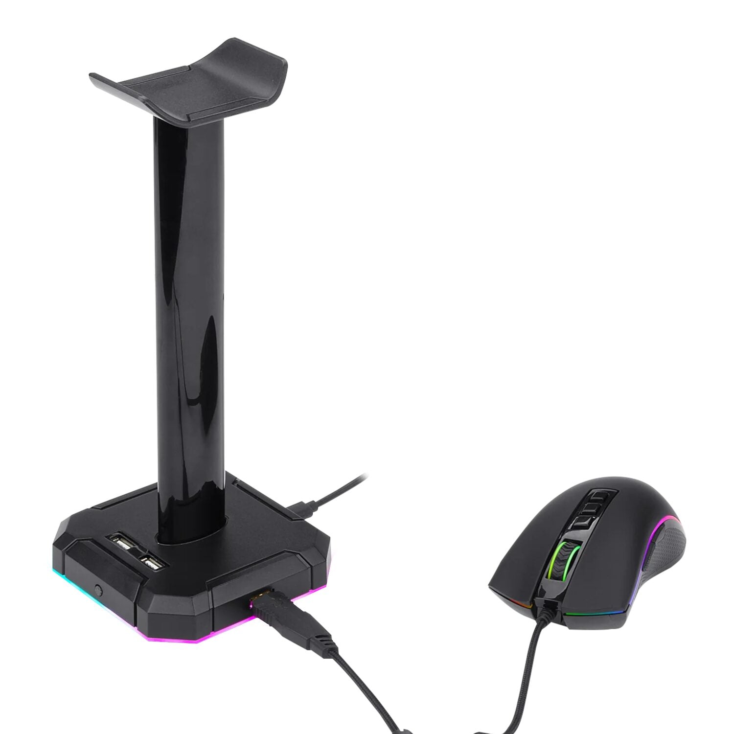 Redragon HA300 Scepter Pro RGB Headset Stand With USB Hub (4 X USB 2.0, RGB Lighting) image 2
