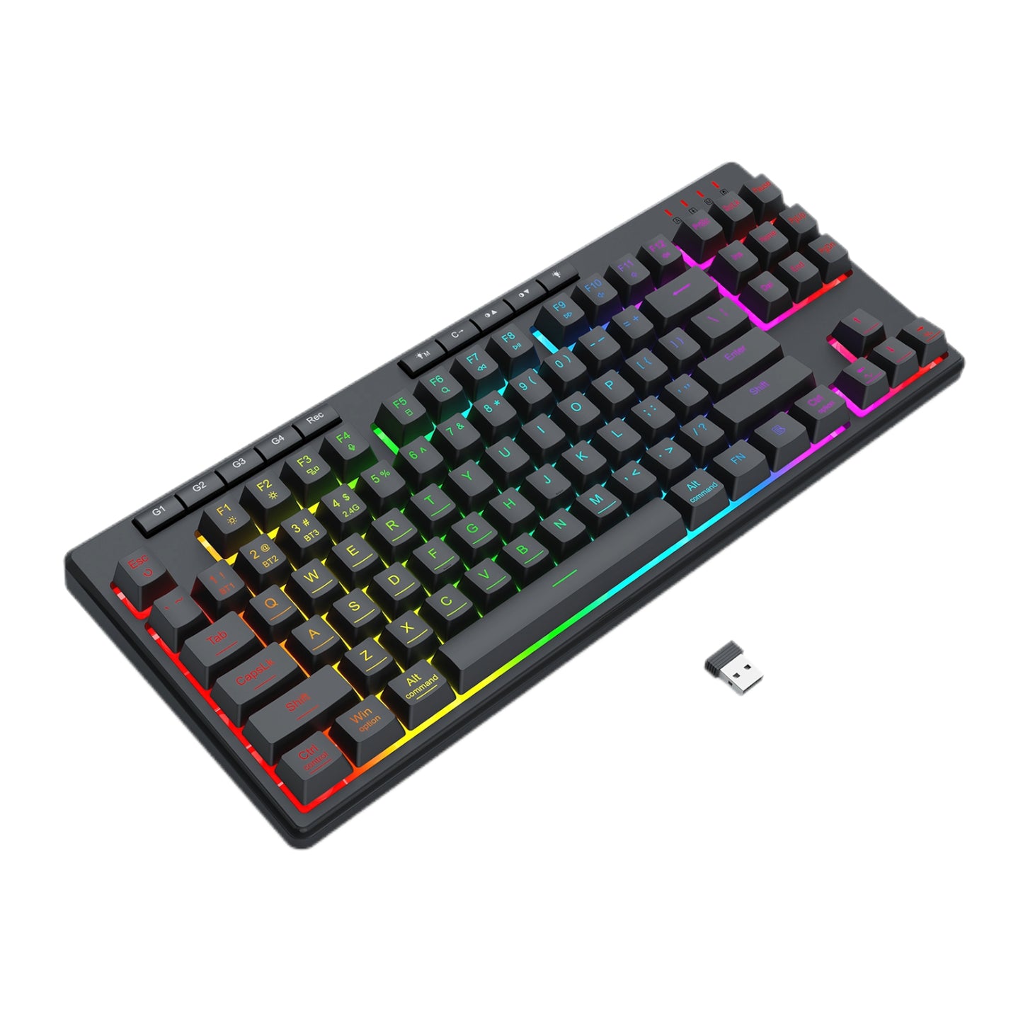 Redragon Shiva Pro Wireless Keyboard Black image 4