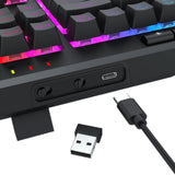Redragon Shiva Pro Wireless Keyboard Black image 6