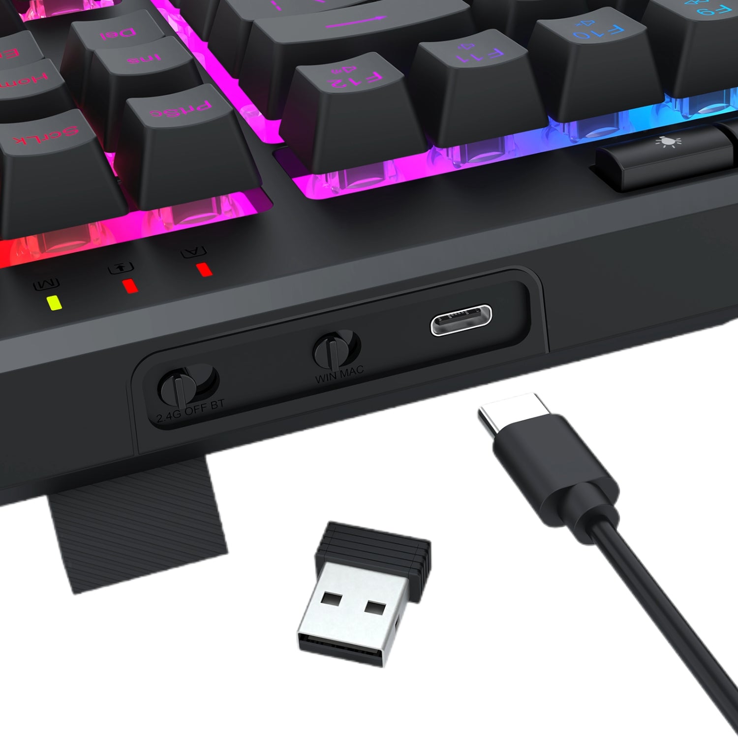 Redragon Shiva Pro Wireless Keyboard Black image 6