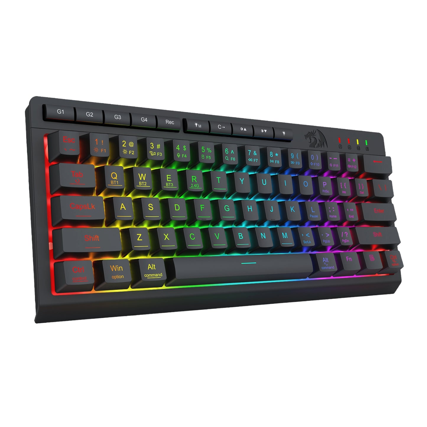 Redragon Shiva K522 Pro RGB Wireless Gaming Keyboard- Black image 3