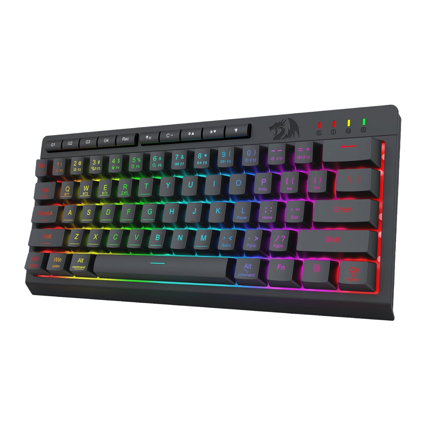 Redragon Shiva K522 Pro RGB Wireless Gaming Keyboard- Black image 4