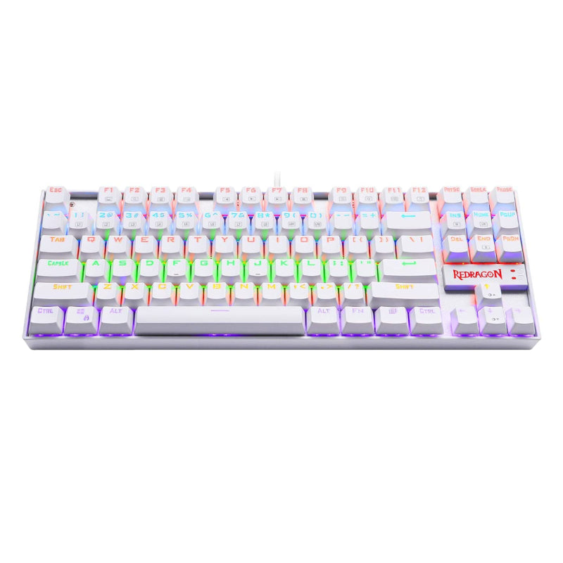 Redragon Kumara Mechanical 87 Key|rgb Backlit Gaming Keyboard White image 3