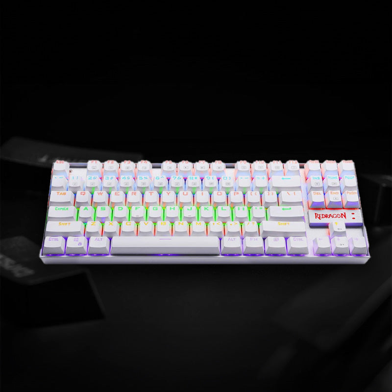 Redragon Kumara Mechanical 87 Key|rgb Backlit Gaming Keyboard White image 6