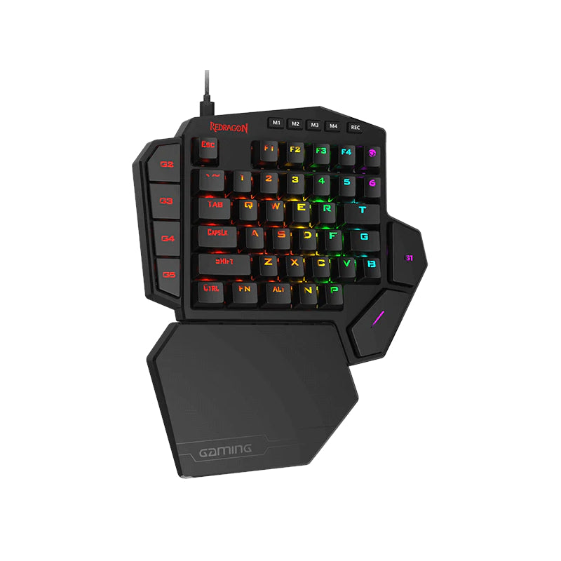 Redragon Diti Elite Pro One-Handed RGB Wireless Mechanical Gaming Keyboard Black