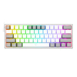 Redragon K617 Fizz 60% Wired RGB Gaming Keyboard White/Grey