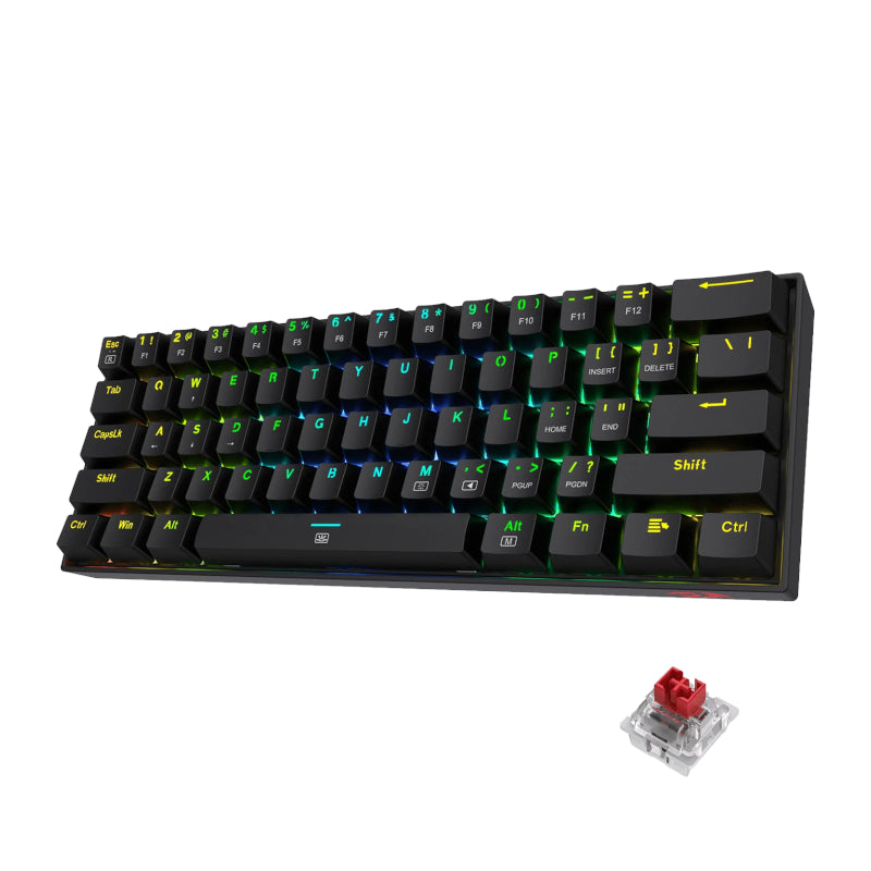 Redragon Dragonborn Wired Mechanical Keyboard RGB 67KEY Design Black