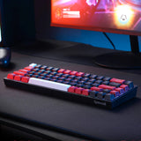 Redragon Castor Pro 68KEY Wireless Red|black|white Keycap Bluetooth RGB Red Switch Black|red image 6