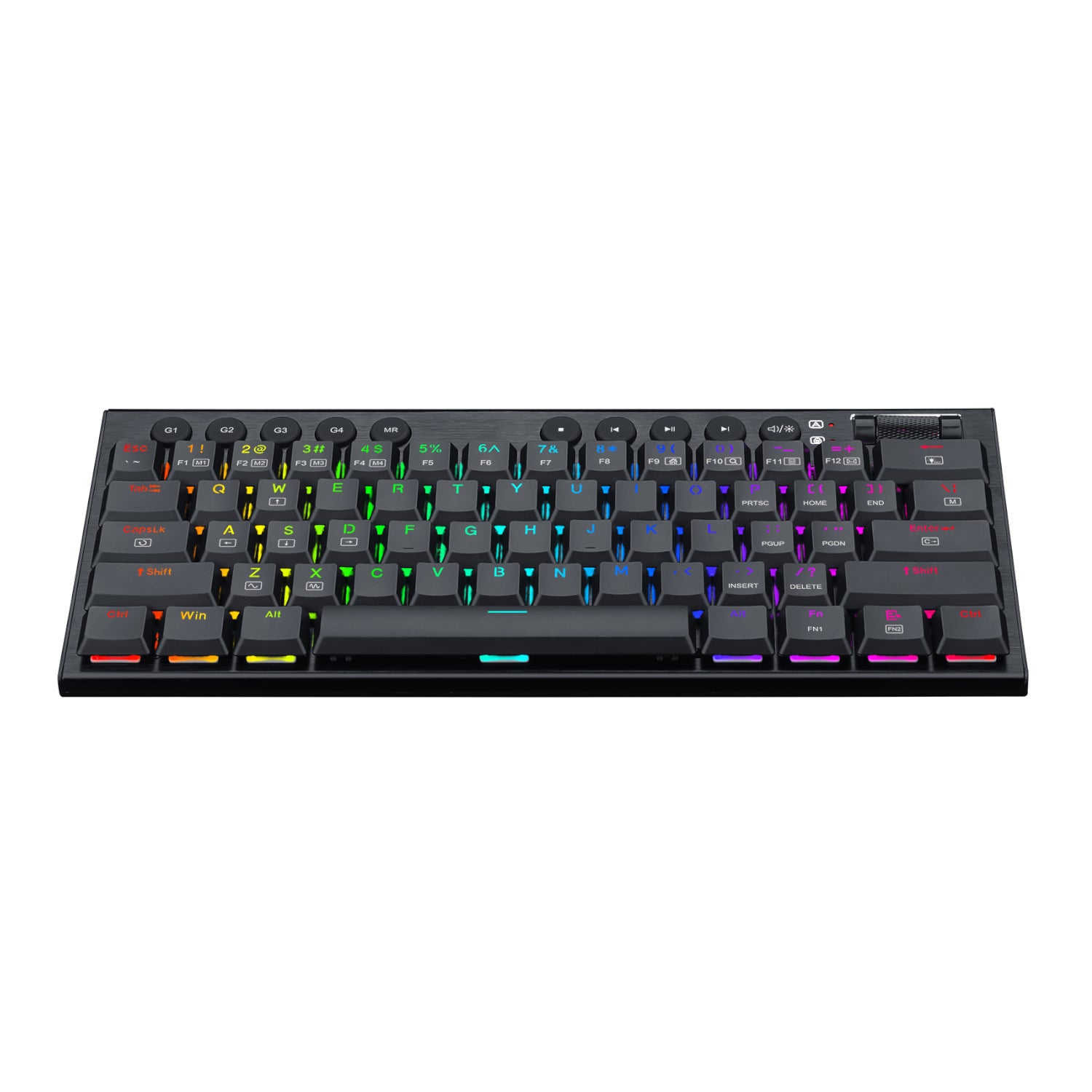 Redragon Horus Mini 61KEY Red Switch RGB Low Profile Gaming Mechanical Keyboard Black image 2