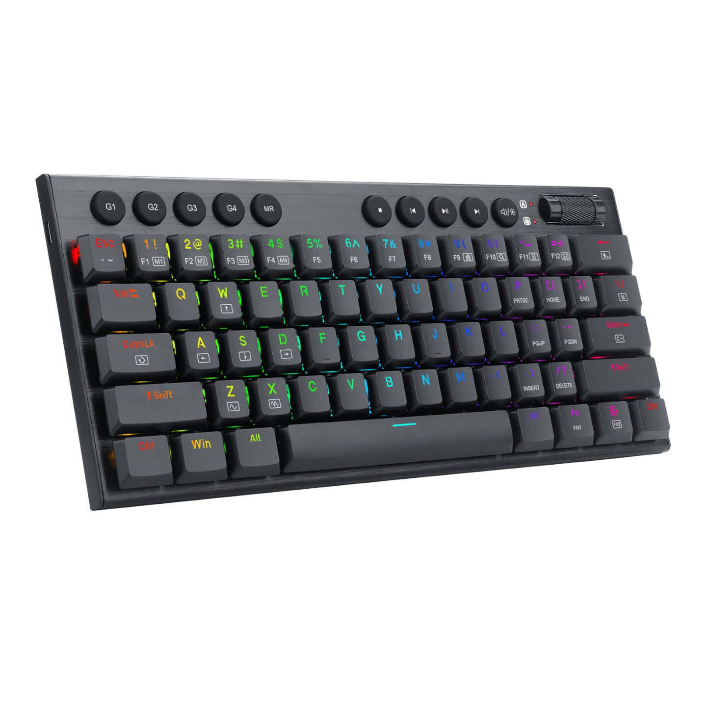 Redragon Horus Mini 61KEY Red Switch RGB Low Profile Gaming Mechanical Keyboard Black image 3