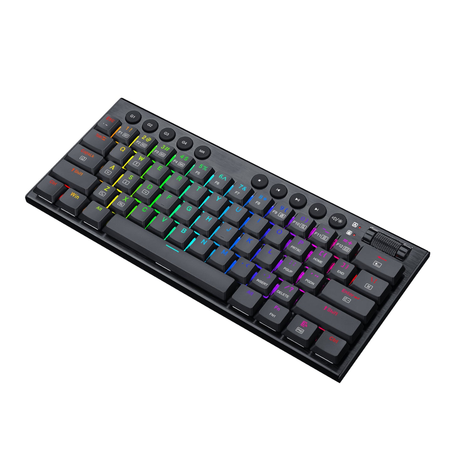 Redragon Horus Mini 61KEY Red Switch RGB Low Profile Gaming Mechanical Keyboard Black image 4