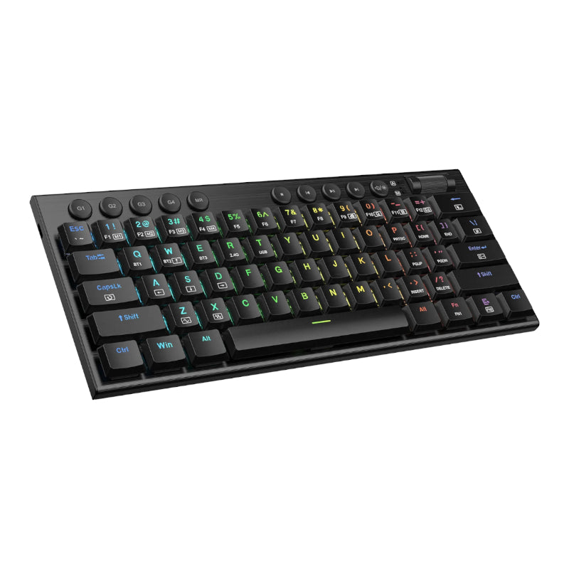 Redragon Horus Mini Pro 61KEY Wireless Bluetooth Red Switch RGB Low Profile Gaming Mechanical Keyboard Black image 4