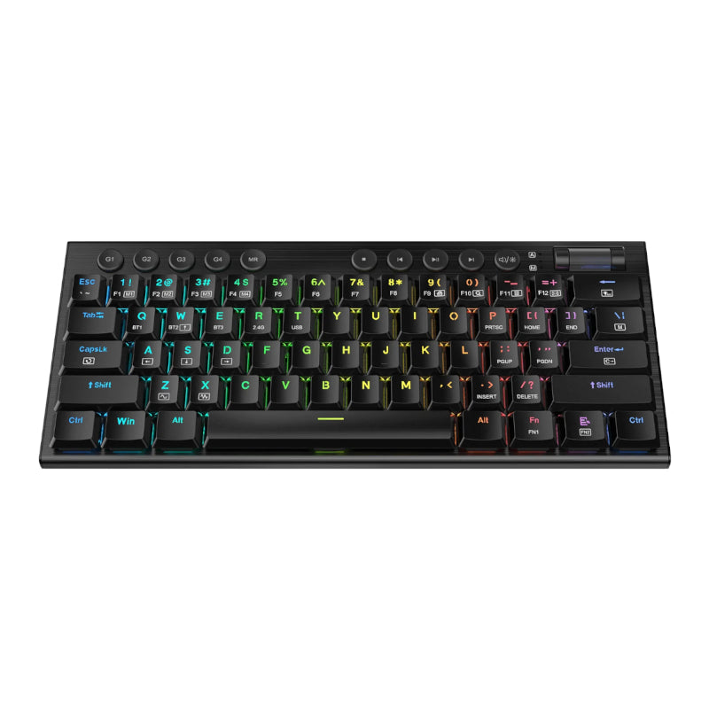 Redragon Horus Mini Pro 61KEY Wireless Bluetooth Red Switch RGB Low Profile Gaming Mechanical Keyboard Black image 5