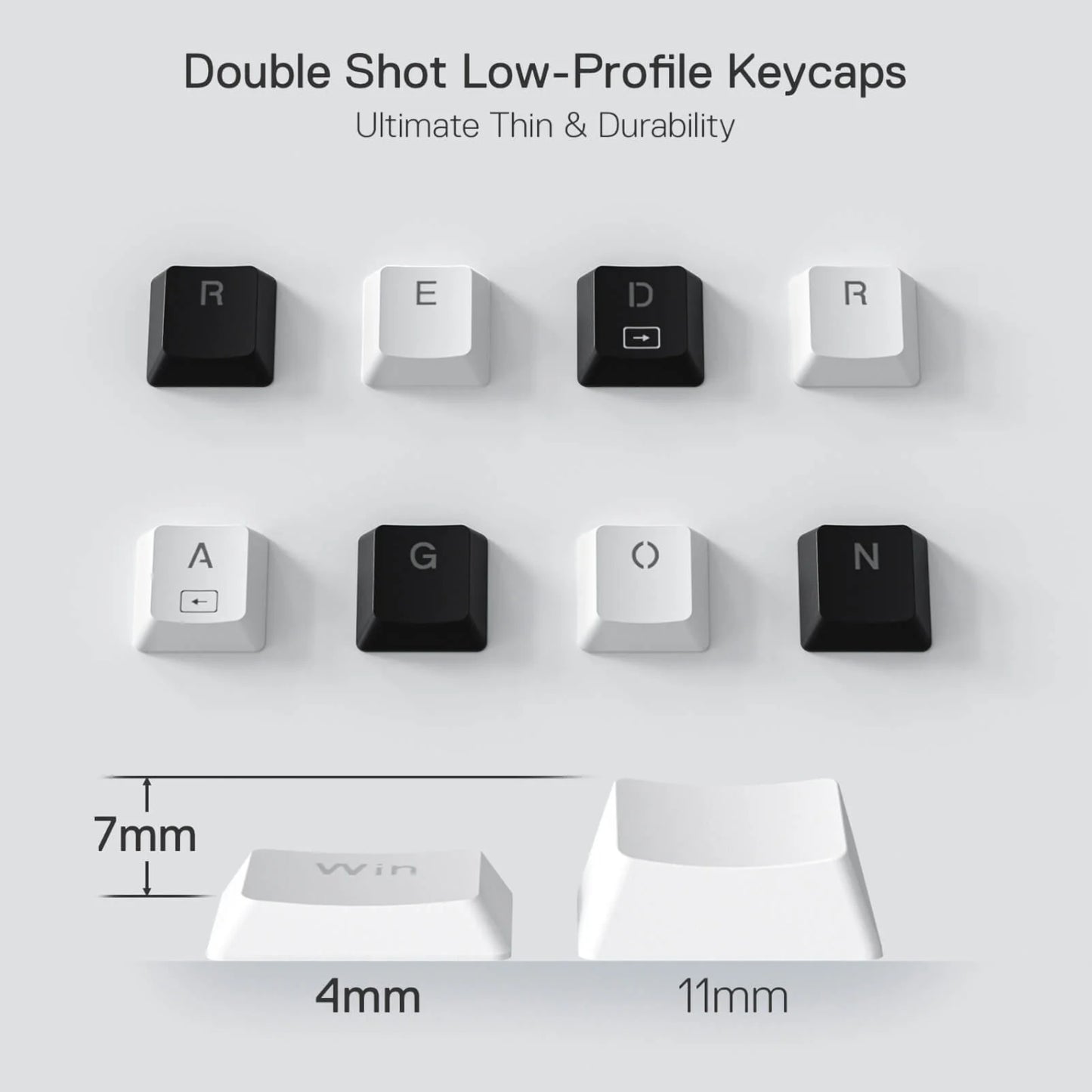 Redragon K632 Horus Mini 60% RGB Wired Gaming Keyboard – White image 4