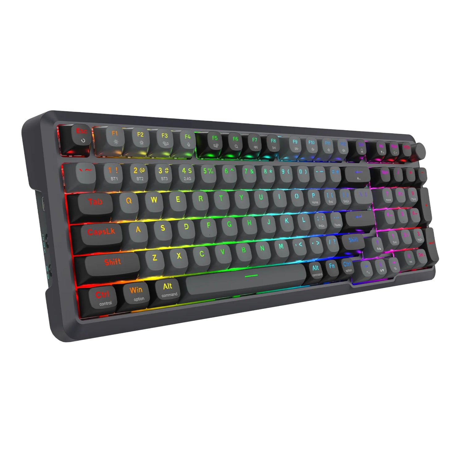 Redragon Bragi Pro K688 98+1 Gasket Wireless Mechanical Keyboard (triple Mode, RGB, Hot-Swappable, Cream Linear Switches) image 2
