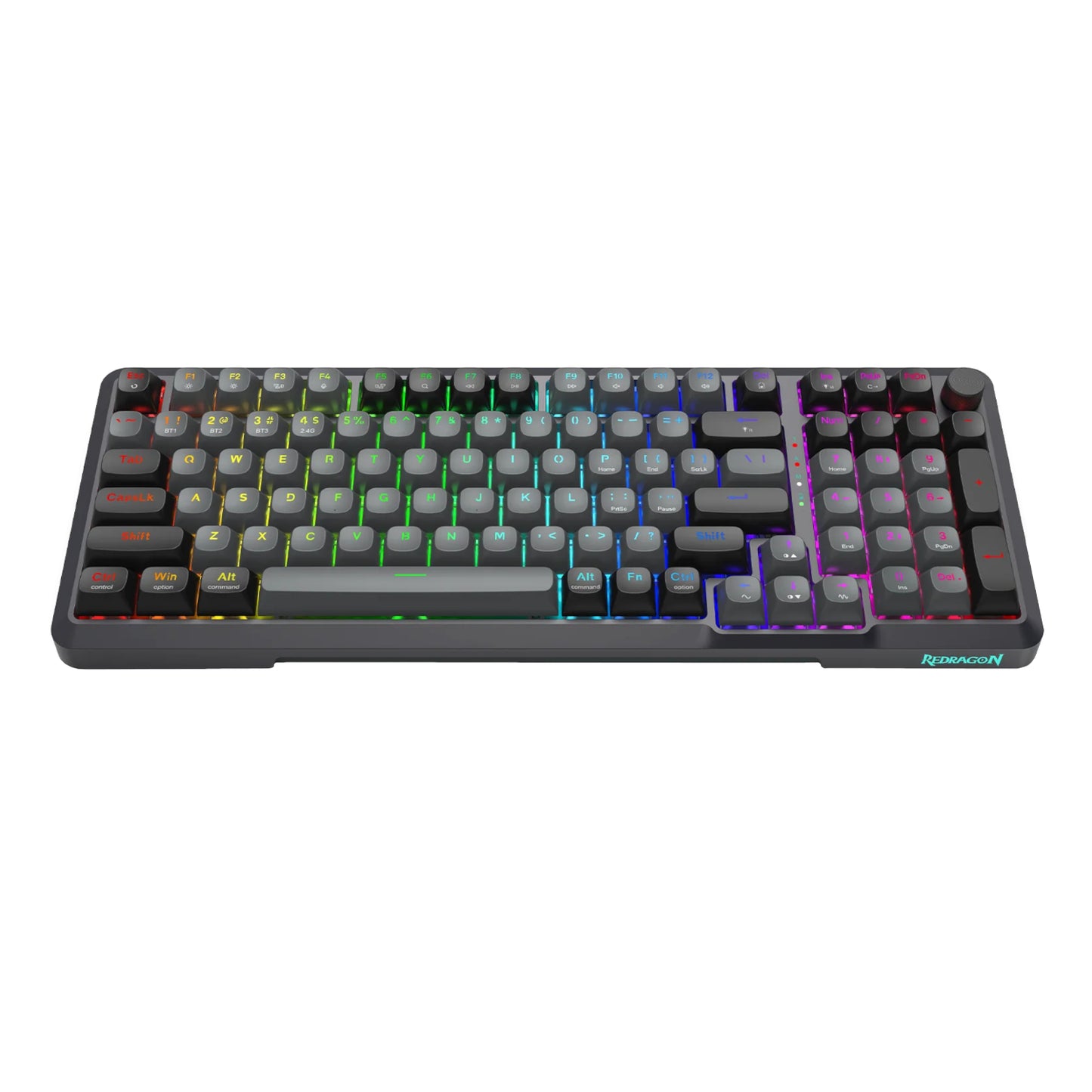 Redragon Bragi Pro K688 98+1 Gasket Wireless Mechanical Keyboard (triple Mode, RGB, Hot-Swappable, Cream Linear Switches) image 3