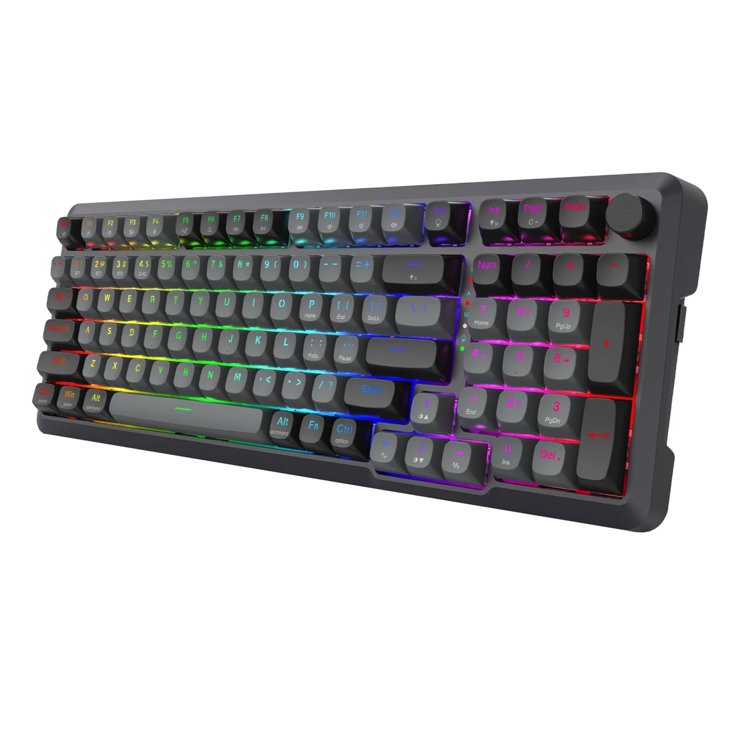 Redragon Bragi Pro K688 98+1 Gasket Wireless Mechanical Keyboard (triple Mode, RGB, Hot-Swappable, Cream Linear Switches) image 4