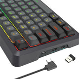 Redragon Bragi Pro K688 98+1 Gasket Wireless Mechanical Keyboard (triple Mode, RGB, Hot-Swappable, Cream Linear Switches) image 6