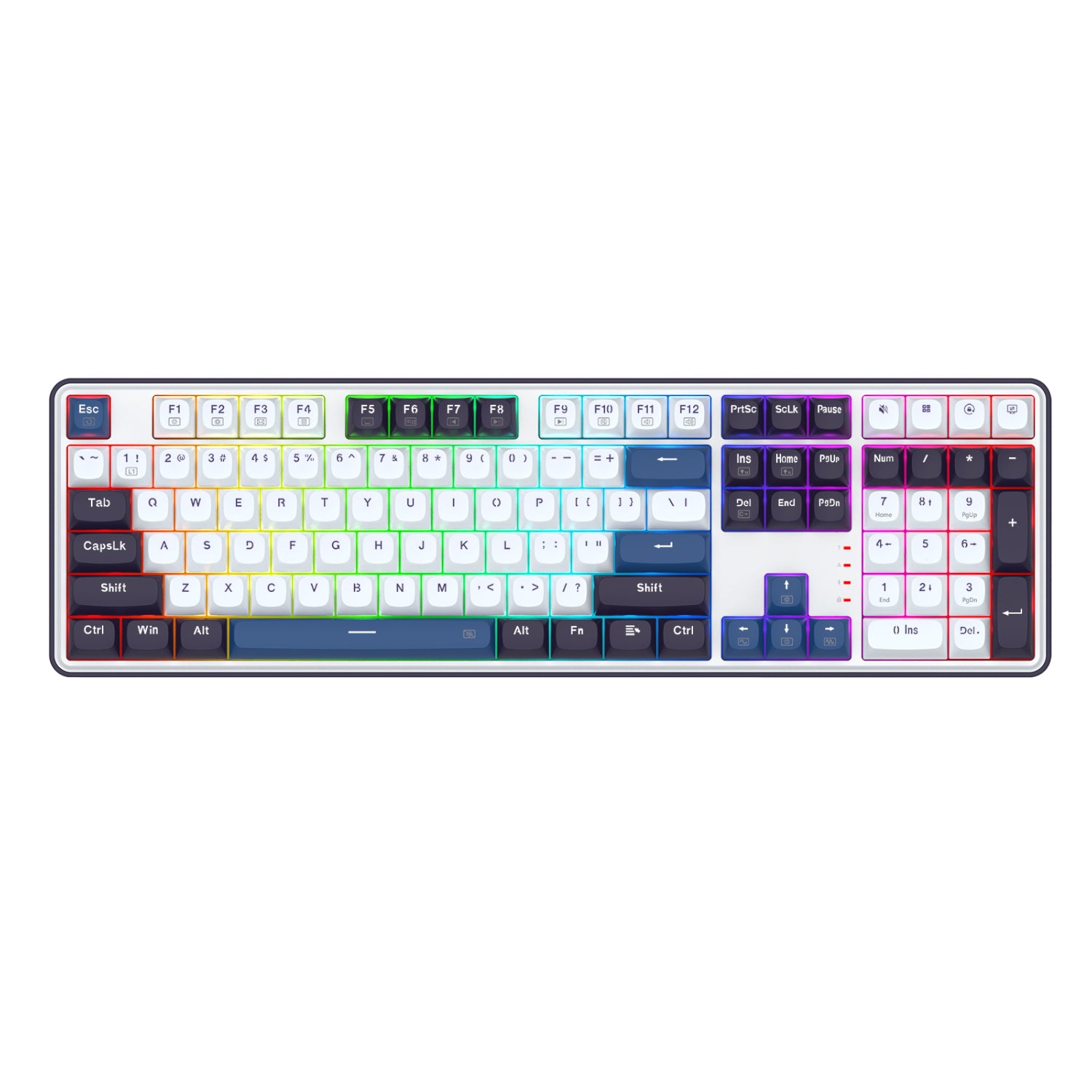 Redragon K689 Wyvern RGB Wired Mechanical Keyboard White/Black
