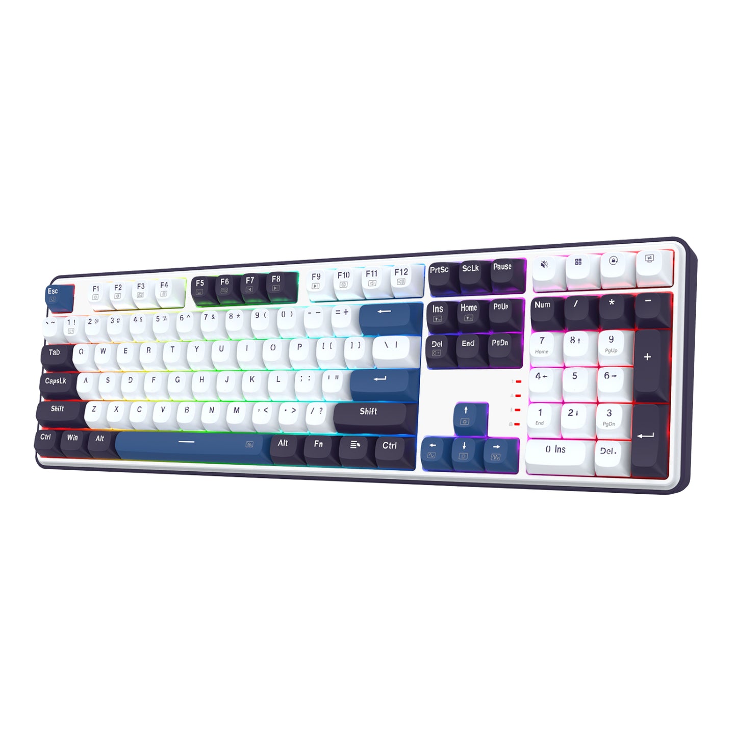 Redragon K689 Wyvern RGB Wired Mechanical Keyboard White/Black image 3