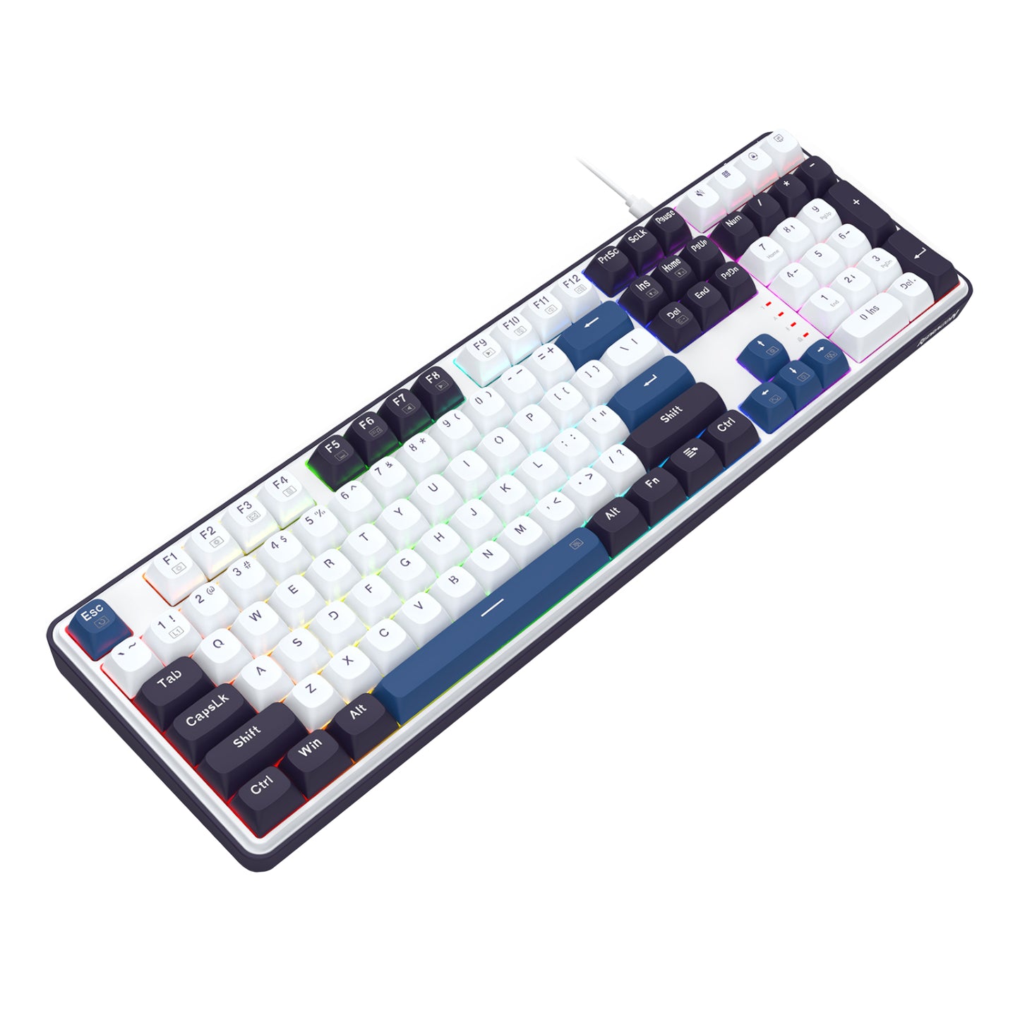 Redragon K689 Wyvern RGB Wired Mechanical Keyboard White/Black image 5