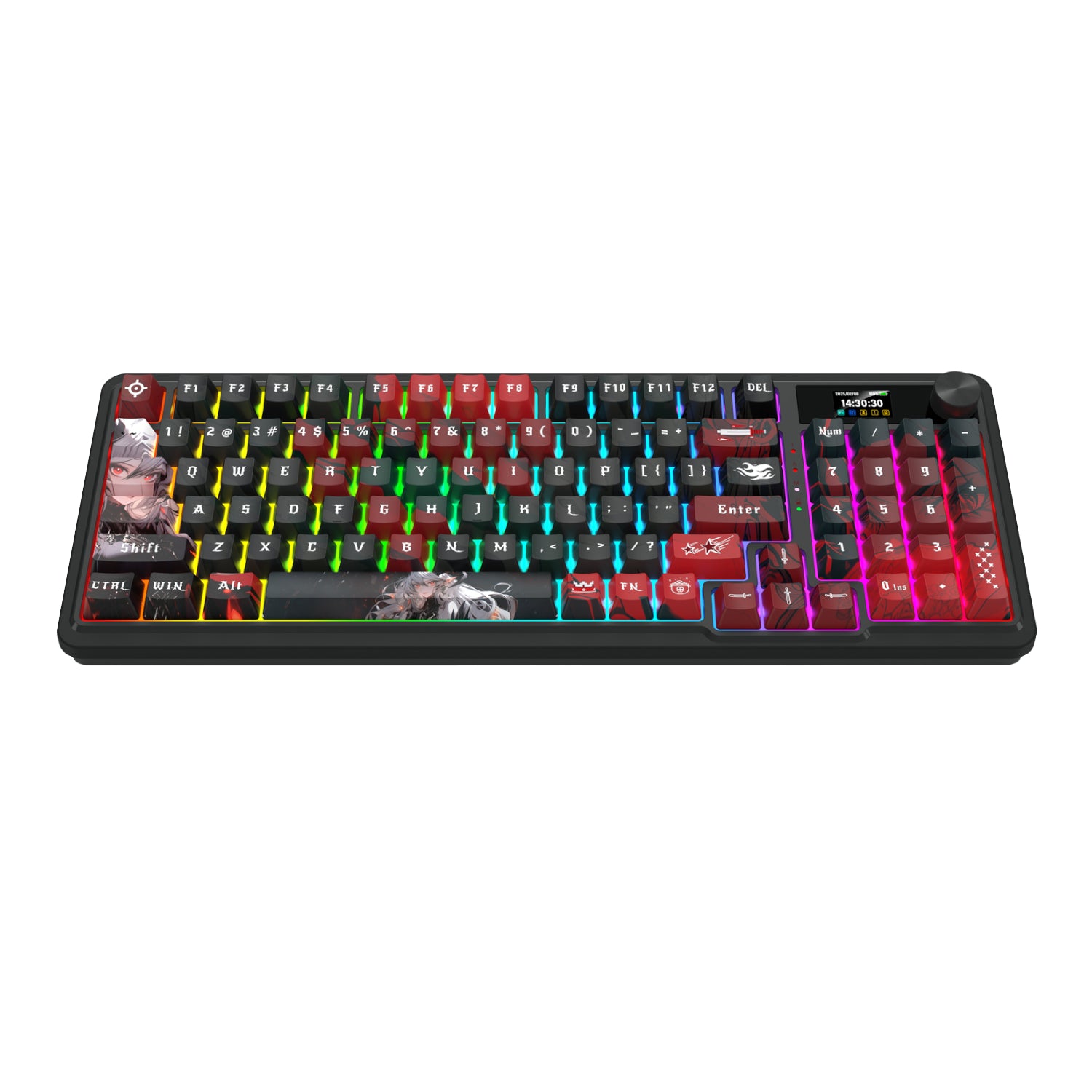 Redragon K719AK Artemis Pro RGB Wireless Lcd Mechanical Gaming Keyboard (anime Edition) image 3