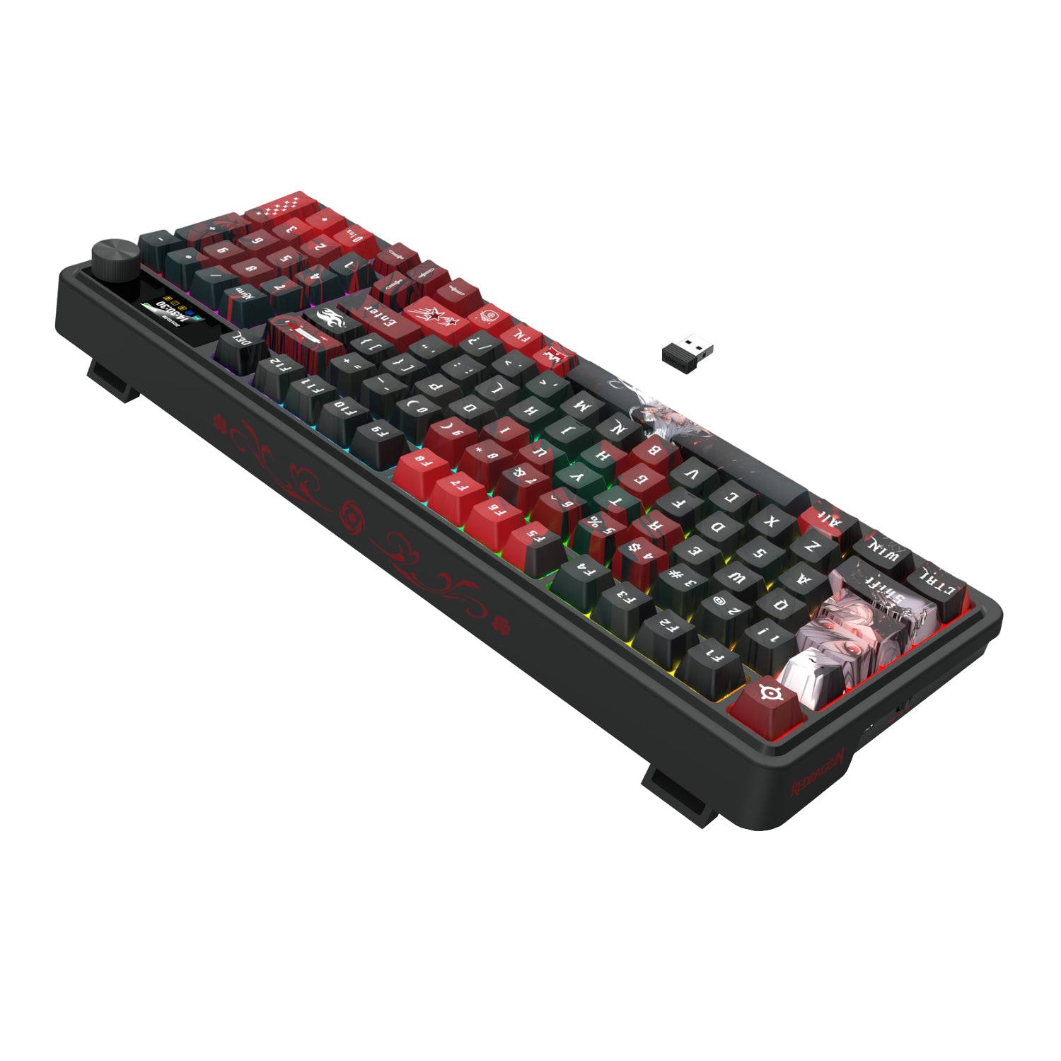 Redragon K719AK Artemis Pro RGB Wireless Lcd Mechanical Gaming Keyboard (anime Edition) image 4