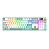 Redragon Wyvern K761 Pro Full-Size RGB Wireless Mechanical Gaming Keyboard White/Green image 2