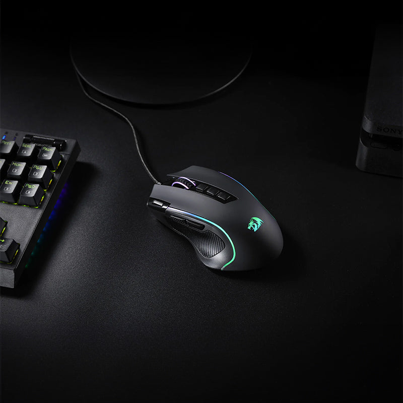 Redragon Predator 4000DPI RGB Ergo Gaming Mouse Black image 6