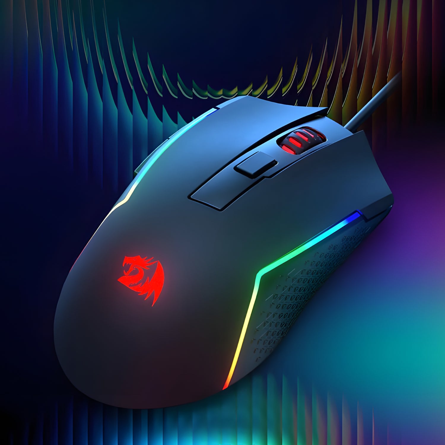 Redragon M616 Trident 10000DPI RGB Gaming Mouse Black image 4