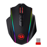 Redragon Vampire Elite Wireless 16000DPI|8 Button|ergonomic DESIGN|P3335 Optical Sensor|type-C Cable|rgb Backlit Gaming Mouse Black