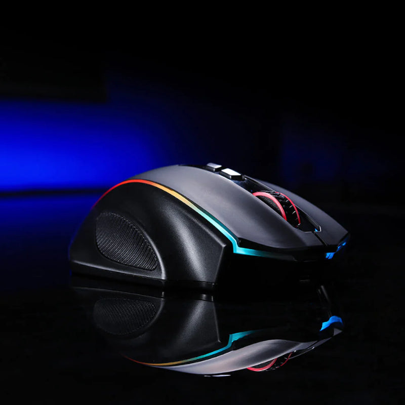 Redragon Vampire Elite Wireless 16000DPI|8 Button|ergonomic DESIGN|P3335 Optical Sensor|type-C Cable|rgb Backlit Gaming Mouse Black image 4