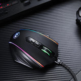 Redragon Vampire Elite Wireless 16000DPI|8 Button|ergonomic DESIGN|P3335 Optical Sensor|type-C Cable|rgb Backlit Gaming Mouse Black image 6